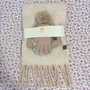 C&C California Tan Winter Accessory Set